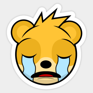 Sad Yellow Bear Cockburn Sticker